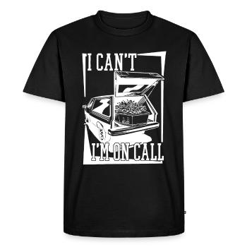 Cimetière spécialisé funéraire Cimetière jardinier - T-shirt Premium bio Homme - noir - Devant - Nico (187cm)