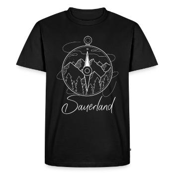 Sauerland Hiking Accessories Climbing Camper-Camping - Men's Premium Organic T-Shirt - black - Front - Nico (187cm)