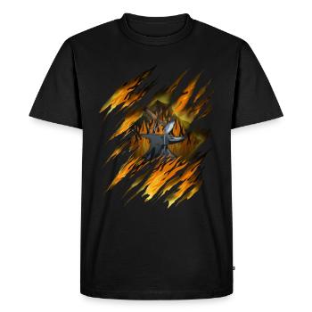 Horse Smith Horseshoe Horsesmith Tools - Men's Premium Organic T-Shirt - black - Front - Nico (187cm)