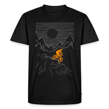 VTT VTT VTT Accessoires de vélo VTT - T-shirt Premium bio Homme - noir - Devant - Nico (187cm)