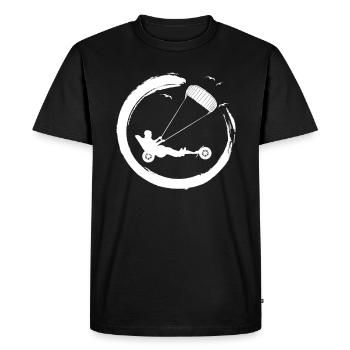 Beach Kite Windracer Land Kite Kite Beach Sailor - Men's Premium Organic T-Shirt - black - Front - Nico (187cm)