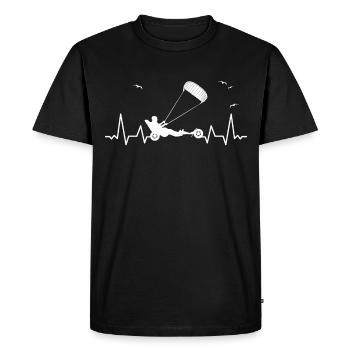 Beach Kite Windracer Land Kite Kite Beach Sailor - Men's Premium Organic T-Shirt - black - Front - Nico (187cm)