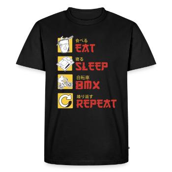 BMX Cyclist BMX Bike BMX Ramp BMX Bike - Men's Premium Organic T-Shirt - black - Front - Nico (187cm)