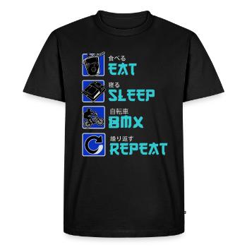 BMX Cyclist BMX Bike BMX Ramp Bike BMX - Men's Premium Organic T-Shirt - black - Front - Nico (187cm)
