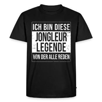 Jonglieren Akrobat-Artist geboren Legende Jongleur - Männer Premium Bio T-Shirt - Schwarz - Vorne - Nico (187cm)