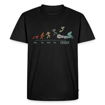 Moped Moped Scooter Moped Moped Driver Moped Weekend - Men's Premium Organic T-Shirt - black - Front - Nico (187cm)