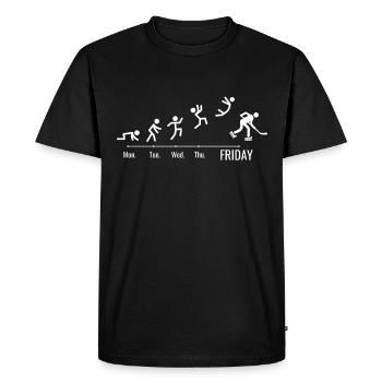 Fin de semaine de hockey sur écrémeur de roues alignées - T-shirt Premium bio Homme - noir - Devant - Nico (187cm)