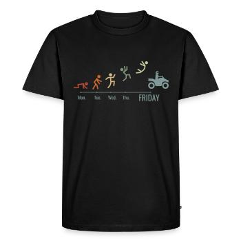 Quads VTT-Quad-Bike Week-end Quadbike - T-shirt Premium bio Homme - noir - Devant - Nico (187cm)