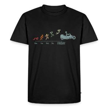 Trike Trike Rider Motor Trike Vintage Trike Bike - Men's Premium Organic T-Shirt - black - Front - Nico (187cm)