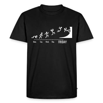 Skateboard Skater Ramp Skating Weekend - Men's Premium Organic T-Shirt - black - Front - Nico (187cm)