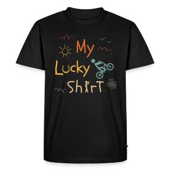 BMX Cyclist BMX Bike BMX Ramp Vintage BMX - Men's Premium Organic T-Shirt - black - Front - Nico (187cm)