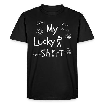 Dart game Dartboard Darts Darts - Men's Premium Organic T-Shirt - black - Front - Nico (187cm)