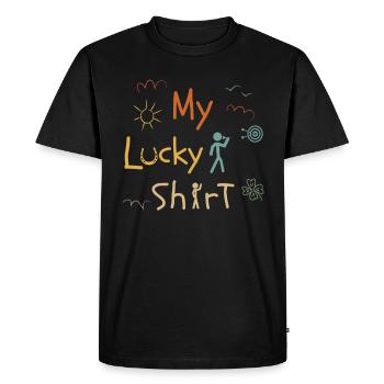 Dart game Dartboard Darts Darts Vintage - Men's Premium Organic T-Shirt - black - Front - Nico (187cm)