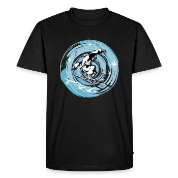 Ski Ski Ski Ski - T-shirt Premium bio Homme - noir - Devant - Nico (187cm)