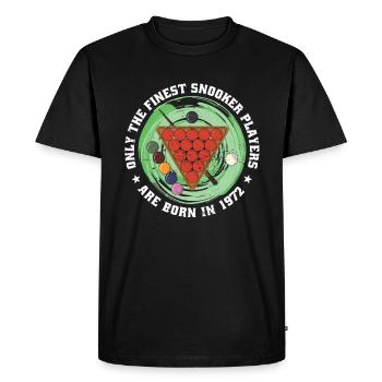 Joueur de snooker Snooker né en 1972 Anniversaire - T-shirt Premium bio Homme - noir - Devant - Nico (187cm)