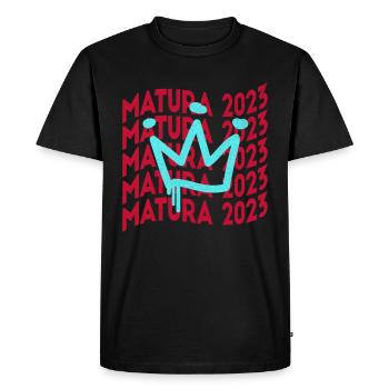 Matura 2023 Abitur exam passed Graduation - Men's Premium Organic T-Shirt - black - Front - Nico (187cm)