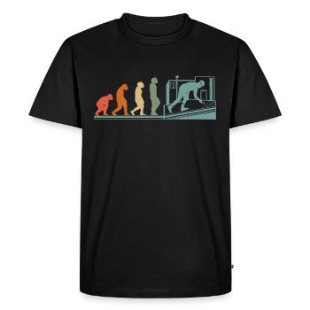 Couvreur Artisan Evolution Vintage - T-shirt Premium bio Homme - noir - Devant - Nico (187cm)