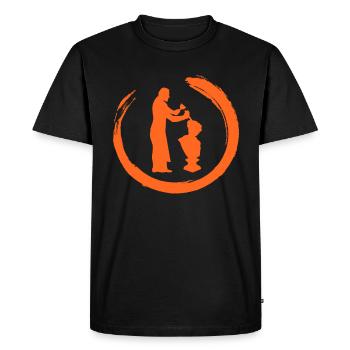 Tailleur de pierre Artisans Sculpteurs sur pierre Sculpteurs - T-shirt Premium bio Homme - noir - Devant - Nico (187cm)