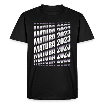 Matura 2023 Abitur Matura exam passed - Men's Premium Organic T-Shirt - black - Front - Nico (187cm)