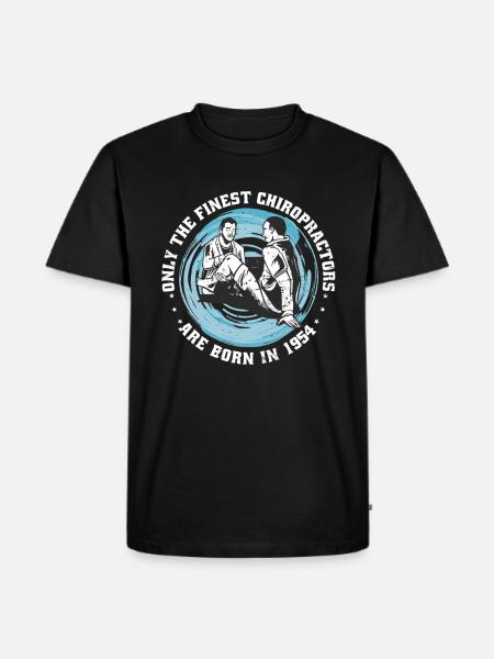 Physiotherapy born 1954 - Men's Premium Organic T-Shirt - black
