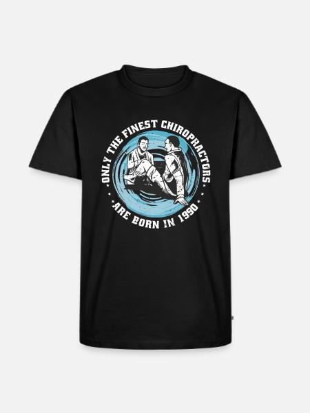 Physiotherapy born 1990 - Men's Premium Organic T-Shirt - black