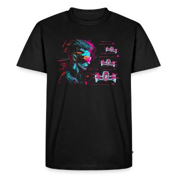 Drone Pilot Drone Quadcopter Drones - Men's Premium Organic T-Shirt - black - Front - Nico (187cm)