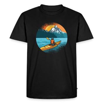 KAYAKS CANOË RAFTING BATEAU Kayak Pagayer - T-shirt Premium bio Homme - noir - Devant - Nico (187cm)