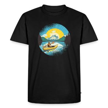 KAYAKS CANOË RAFTING BATEAU Kayak Pagayer - T-shirt Premium bio Homme - noir - Devant - Nico (187cm)