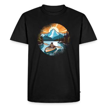 KAYAKS CANOË RAFTING BATEAU Kayak Pagayer - T-shirt Premium bio Homme - noir - Devant - Nico (187cm)