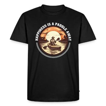 Canoë Kayak Kayak Bonheur-Kayakiste - T-shirt Premium bio Homme - noir - Devant - Nico (187cm)