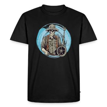 Detectorist Sondler Sondeln Vintage - Men's Premium Organic T-Shirt - black - Front - Nico (187cm)