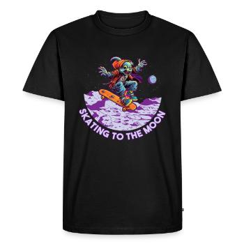 Skateboard Skater Ramp Skating Skating Funny - Men's Premium Organic T-Shirt - black - Front - Nico (187cm)