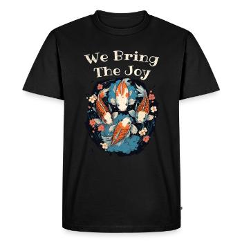 koi fish koi carp koi garden pond funny - Men's Premium Organic T-Shirt - black - Front - Nico (187cm)