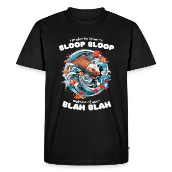 koi fish koi carp koi garden pond funny - Men's Premium Organic T-Shirt - black - Front - Nico (187cm)