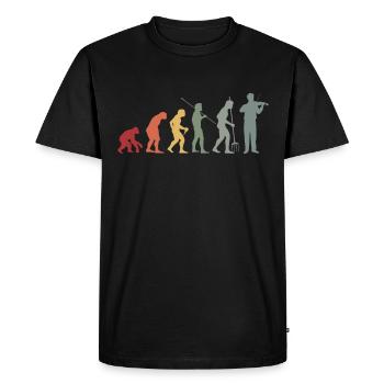 Violoniste-Musicien Violons Instruments de musique - T-shirt Premium bio Homme - noir - Devant - Nico (187cm)