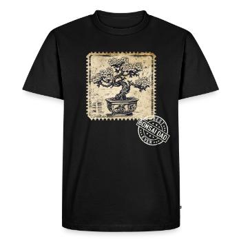 Bonsaï Papa Bonsaï Arbre Bonsaï Plantes - T-shirt Premium bio Homme - noir - Devant - Nico (187cm)
