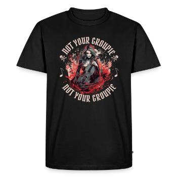 Violoncelliste Gothique Sorcellerie Drôle - T-shirt Premium bio Homme - noir - Devant - Nico (187cm)