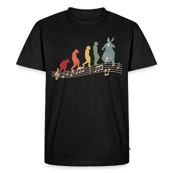 Violoncelliste Musicien Collo Music Vintage - T-shirt Premium bio Homme - noir - Devant - Nico (187cm)