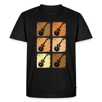 Accessoires de guitare Cordes de guitare électrique Guitares électriques - T-shirt Premium bio Homme - noir - Devant - Nico (187cm)