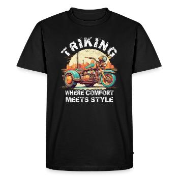 Trike Trike Rider Motor Trike Funny Trike Bike - Men's Premium Organic T-Shirt - black - Front - Nico (187cm)