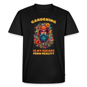 Gardener, Garden Plants, Landscape Gardener - Men's Premium Organic T-Shirt - black - Front - Nico (187cm)