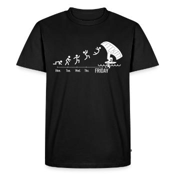 Wingfoil Surfer Wingfoiling Hydrofoil Weekend - Men's Premium Organic T-Shirt - black - Front - Nico (187cm)