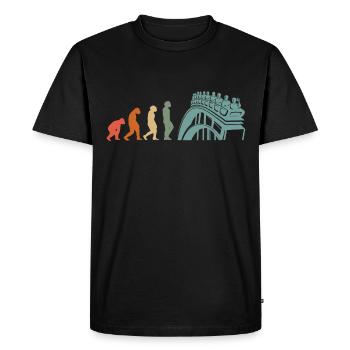 Parc D’attractions, Foire, Fête foraine, Fête foraine - T-shirt Premium bio Homme - noir - Devant - Nico (187cm)