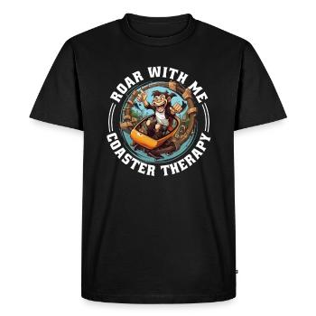 Parcs d’attractions, fête foraine, fête foraine, dicton, fête foraine - T-shirt Premium bio Homme - noir - Devant - Nico (187cm)