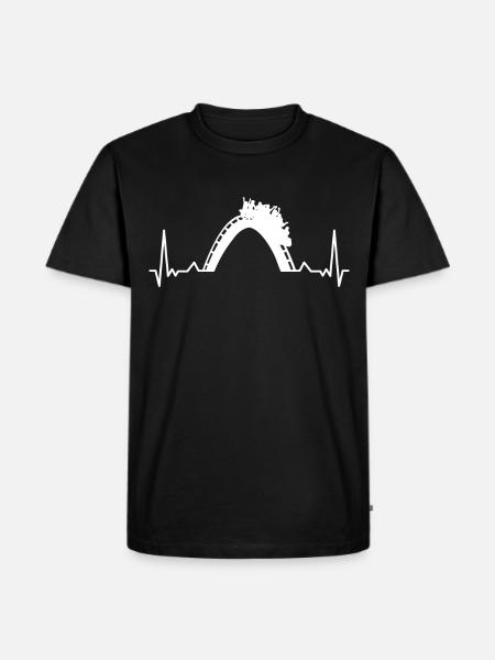 Amusement parks, fairground, funfair - Men's Premium Organic T-Shirt - black