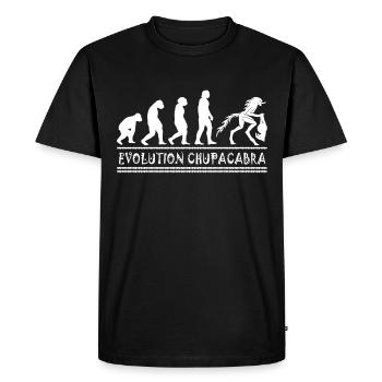 Cryptozoologistes Chupacabra Créatures Évolution - T-shirt Premium bio Homme - noir - Devant - Nico (187cm)