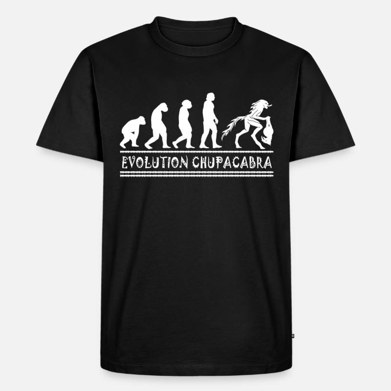 Cryptozoologistes Chupacabra Créatures Évolution - T-shirt Premium bio Homme - noir