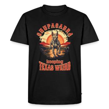 Cryptozoologistes Chupacabra Créatures Drôle - T-shirt Premium bio Homme - noir - Devant - Nico (187cm)