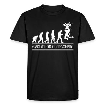 Cryptozoologistes Chupacabra Monster Evolution - T-shirt Premium bio Homme - noir - Devant - Nico (187cm)