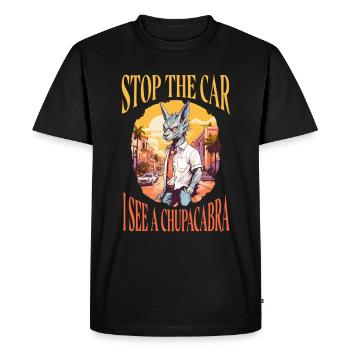 Cryptozoologistes Chupacabra Créatures Drôle - T-shirt Premium bio Homme - noir - Devant - Nico (187cm)